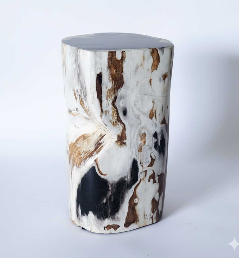 Petrified wood stool - NL 0026