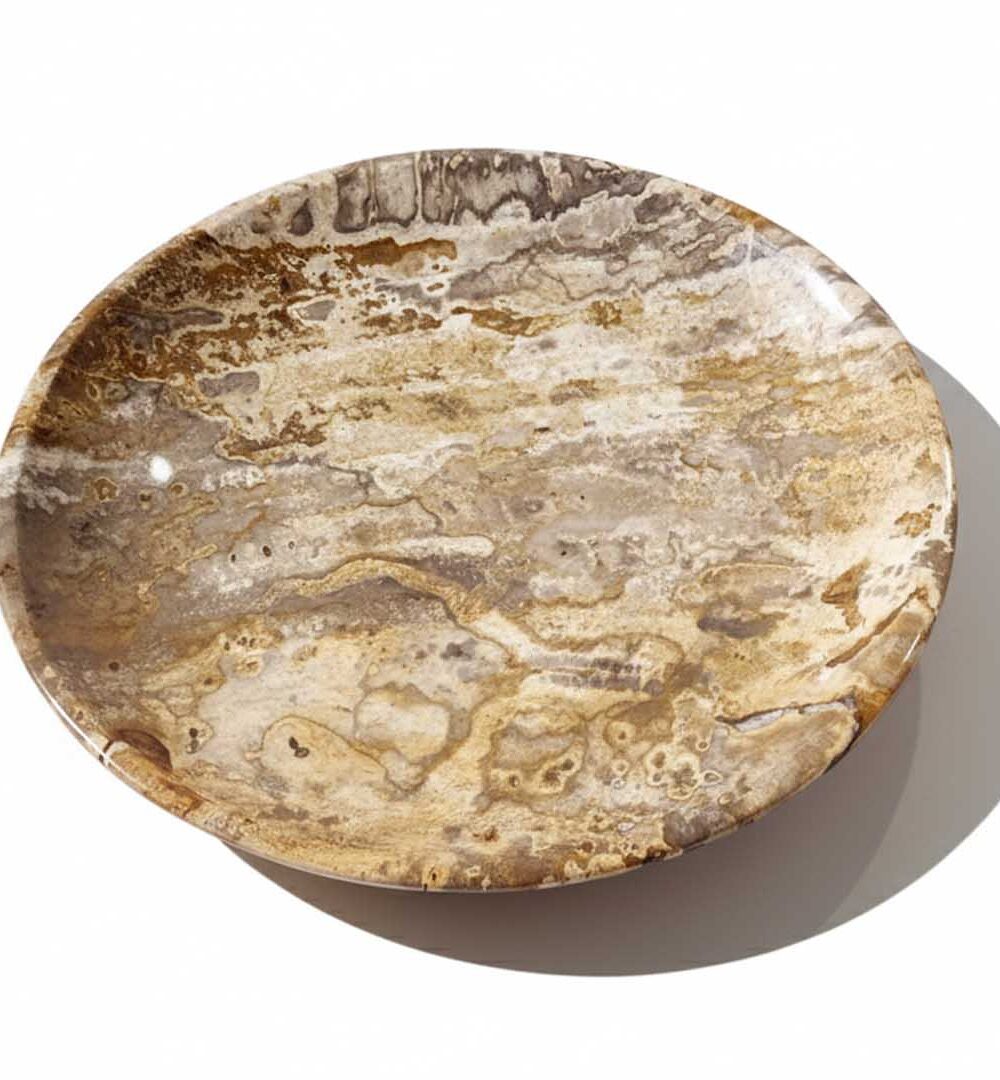 Rounded Petrified Plate - PL014