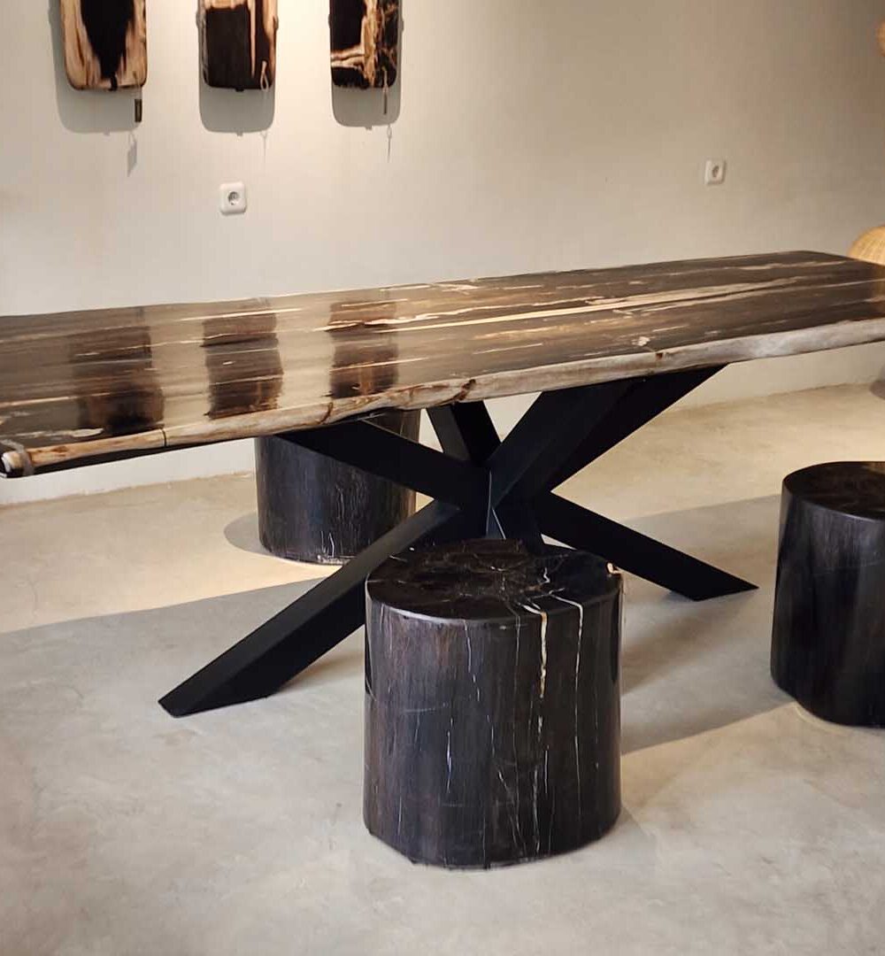 Black n White Dining Table - NL 120