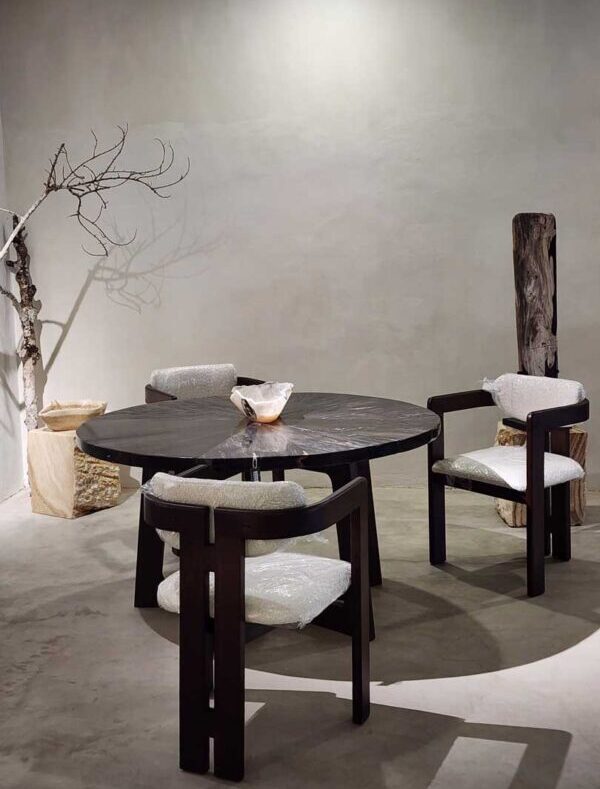 black petrified wood for dining room