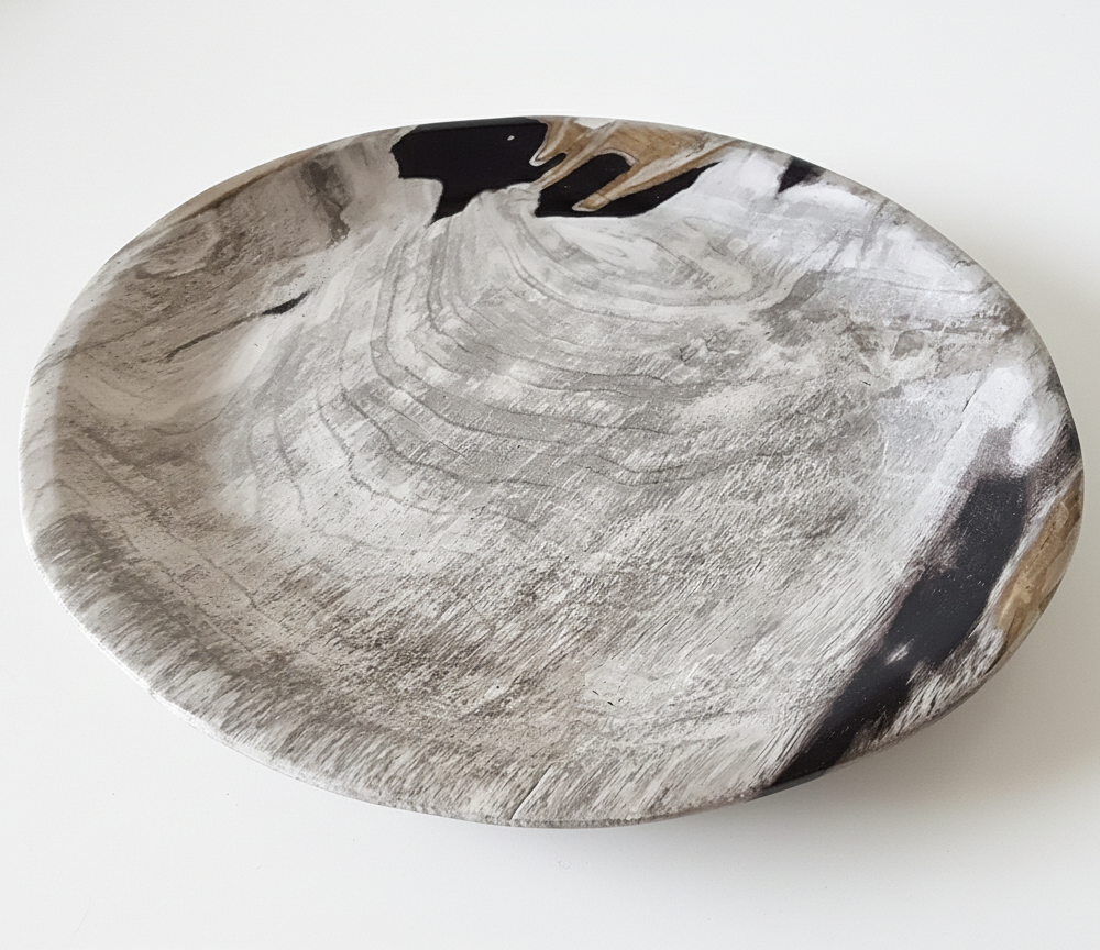 Rounded Petrified Plate – PL083
