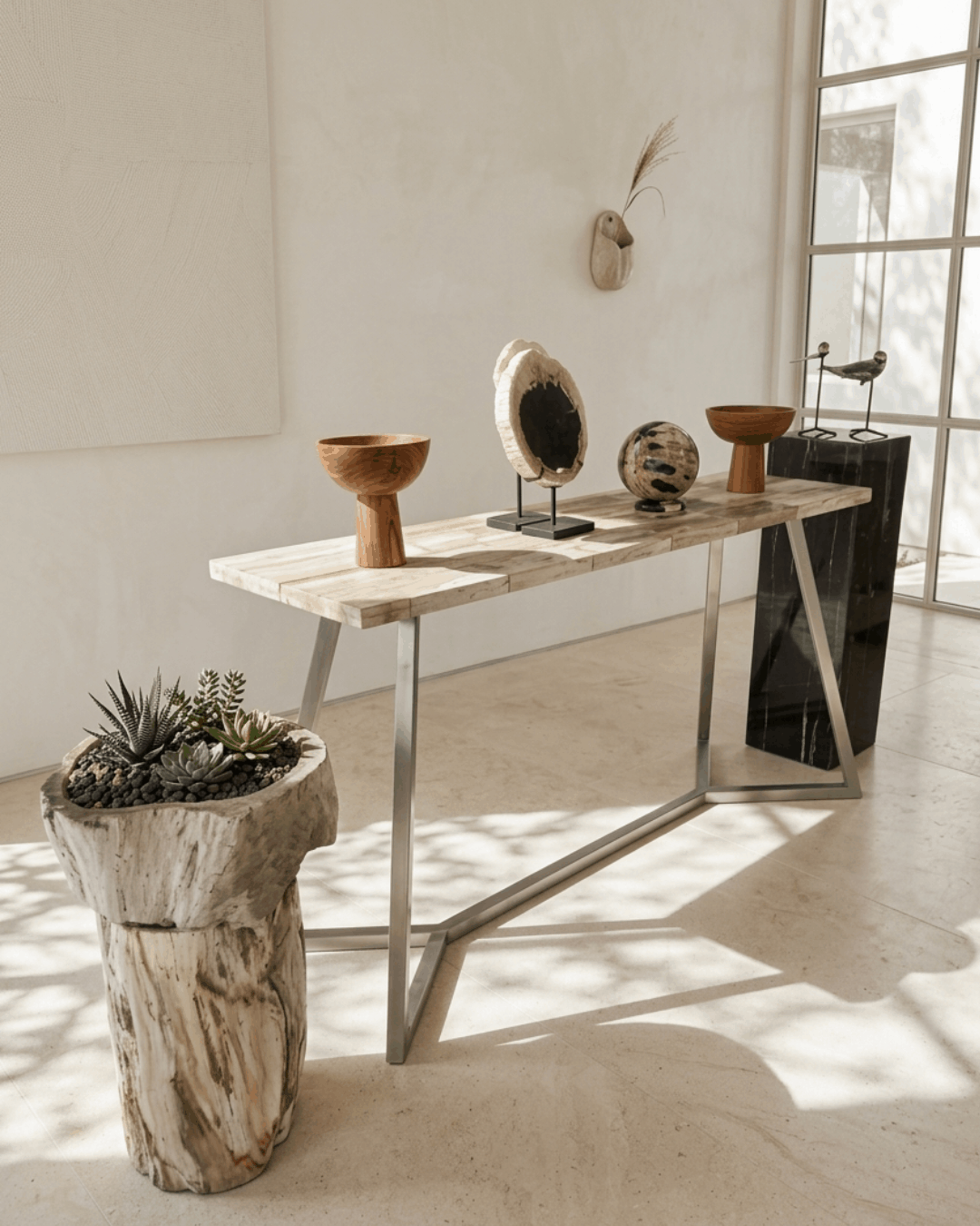Petrified Wood Console - TB006