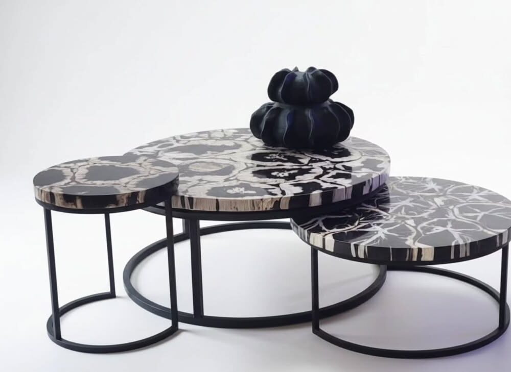 Set of 3 mosaic coffee table