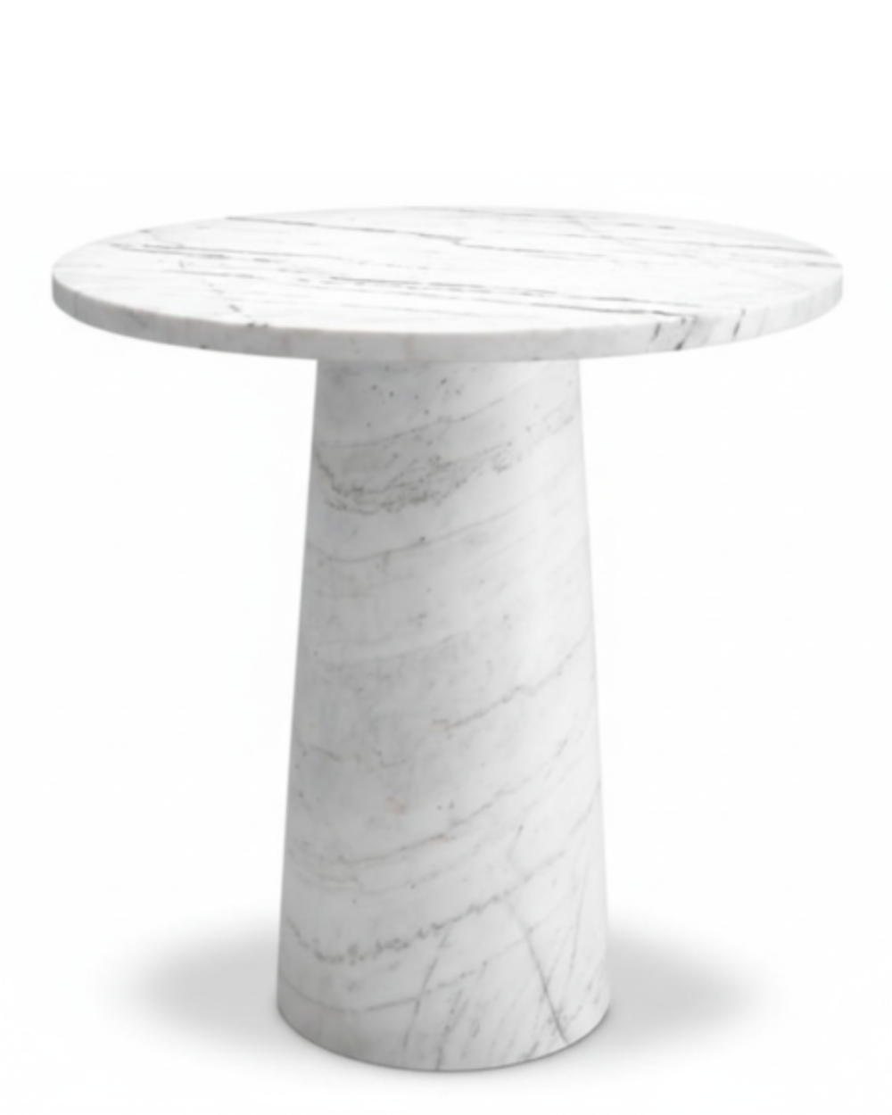 White Marble Side Table