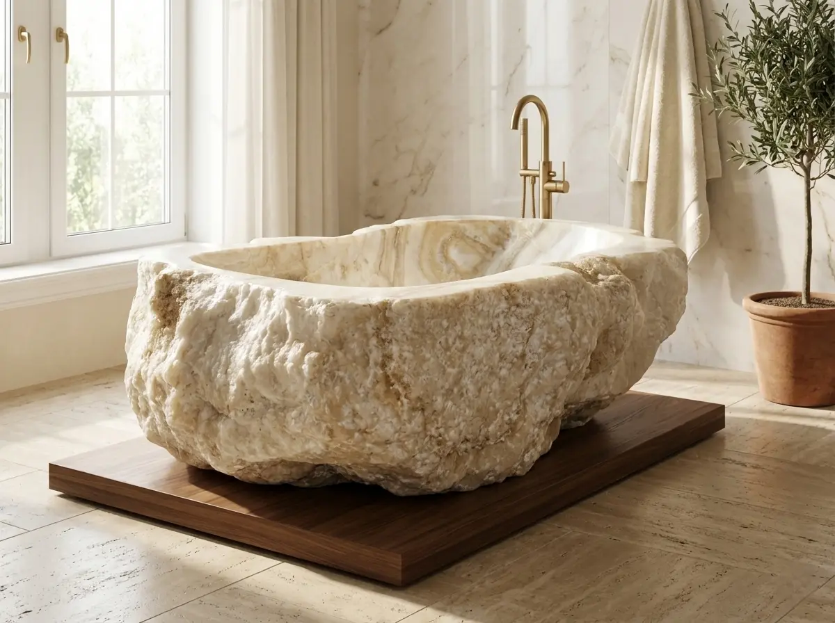 3 Onyx Bathtub Recommendation for Luxurious Bathroom Interior