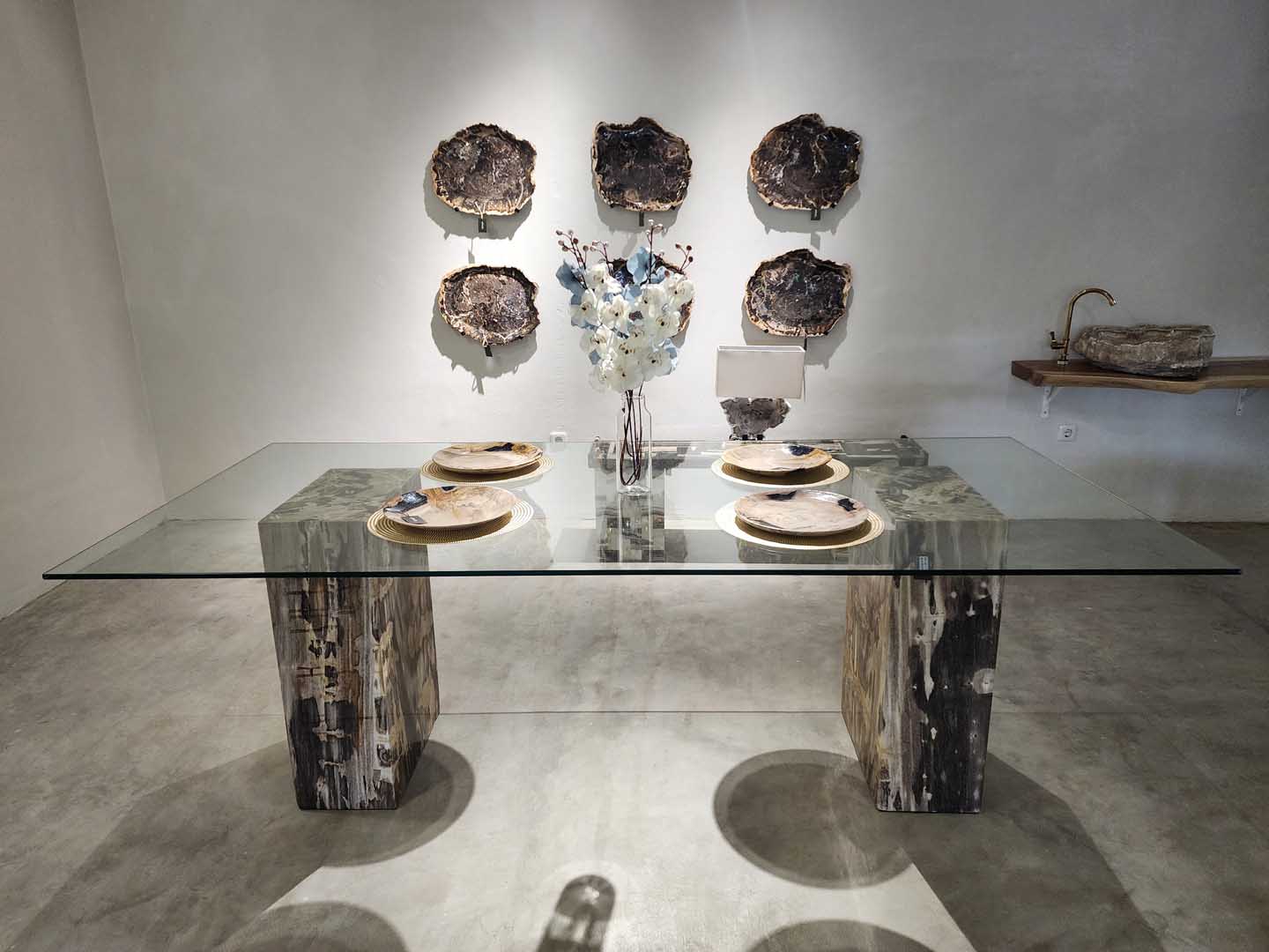 Bali petrified wood furniture