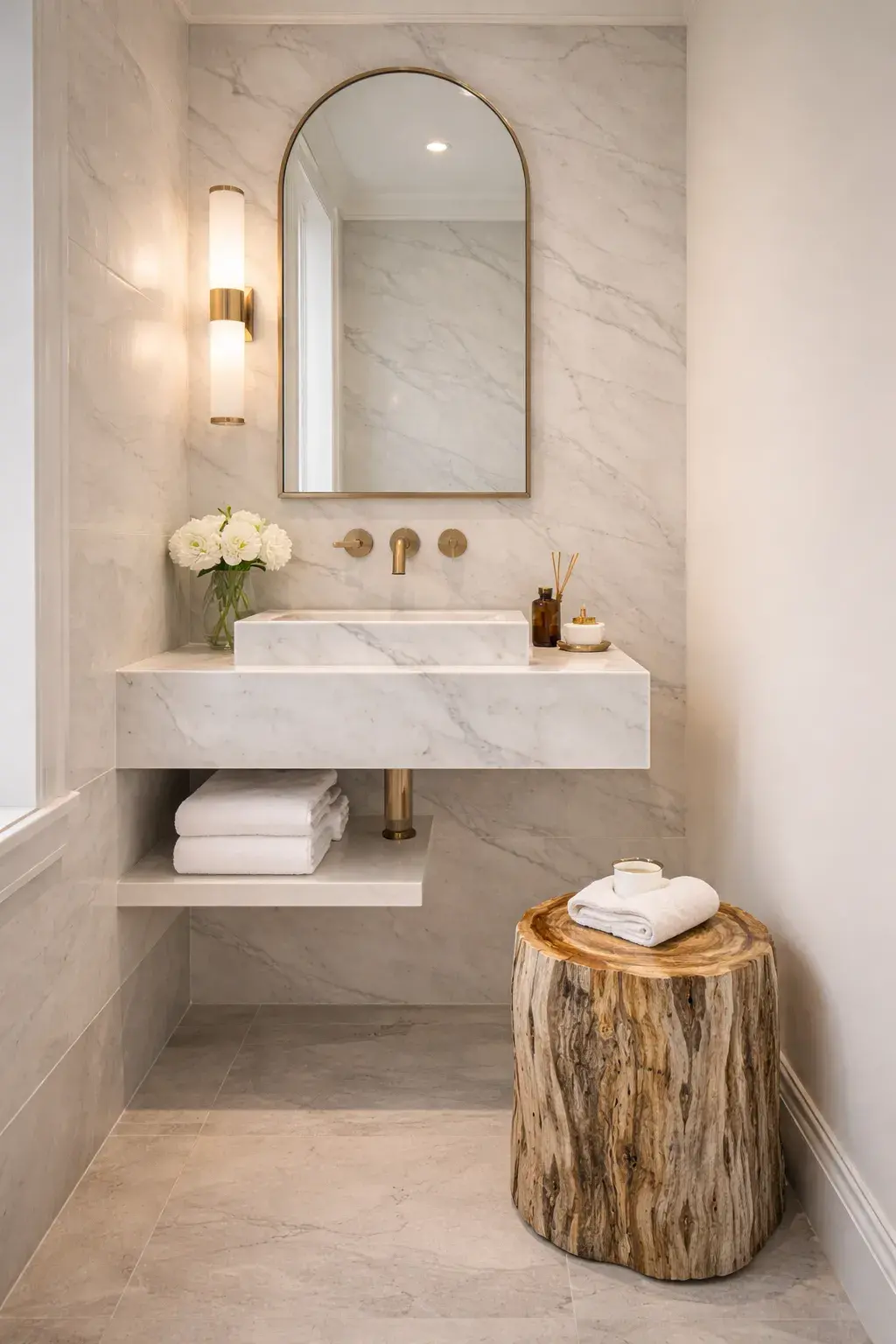 Marble for small bathroom 