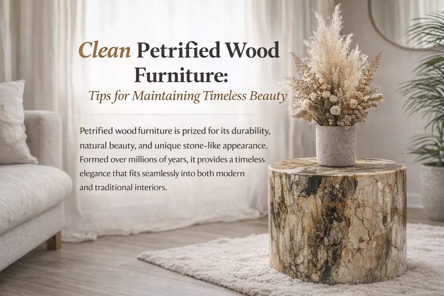 How to Clean Petrified Wood Furniture