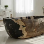 custom bathtub petrified wood Custom Bathtub for Modern Bathrooms