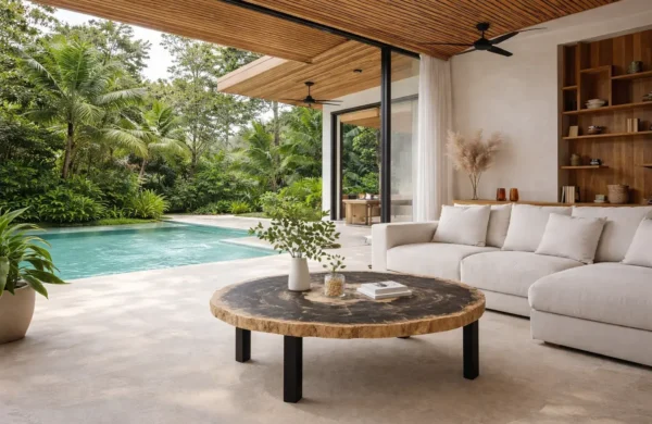 Premium Petrified Wood Custom Furniture in Indonesia
