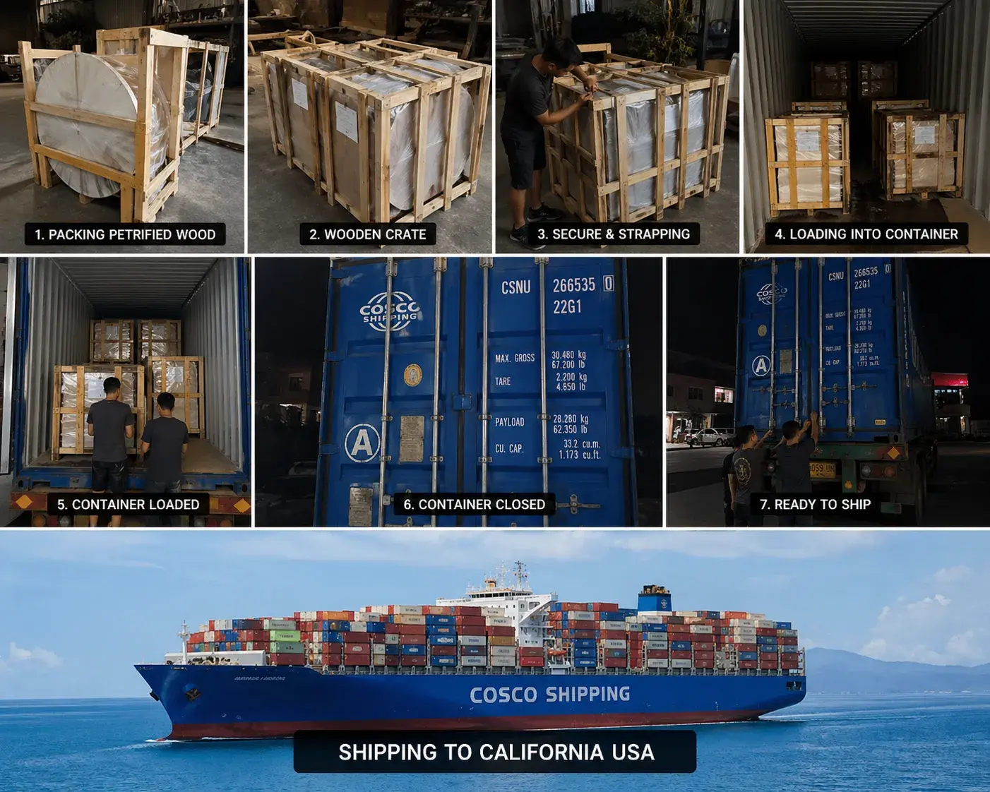Secure Indonesian Furniture Shipping to California USA