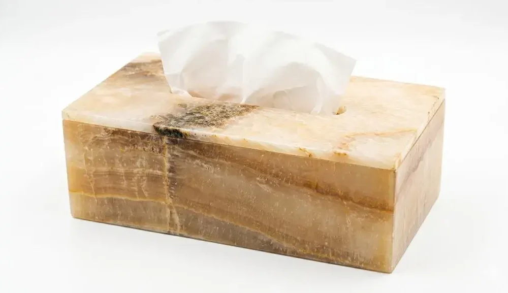 Onyx Tissue Box Holder