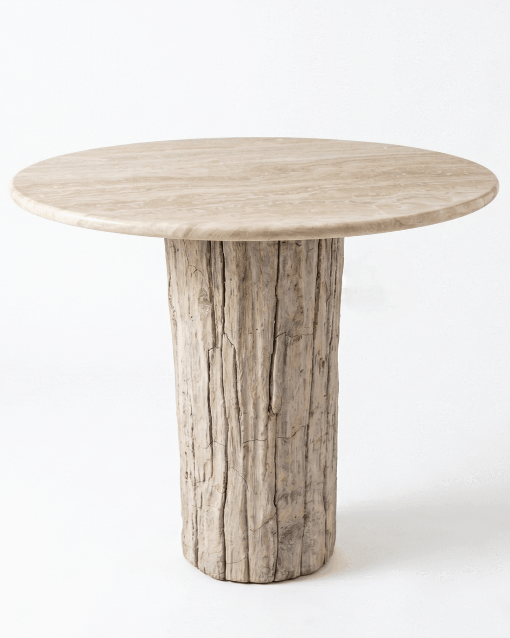 Onyx Dining Table with Natural Petrified Wood Base - TB119