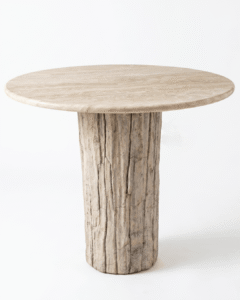 Onyx Dining Table with Natural Petrified Wood Base - TB119