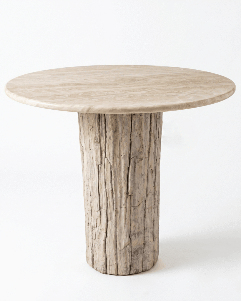 Onyx Dining Table with Natural Petrified Wood Base - TB119