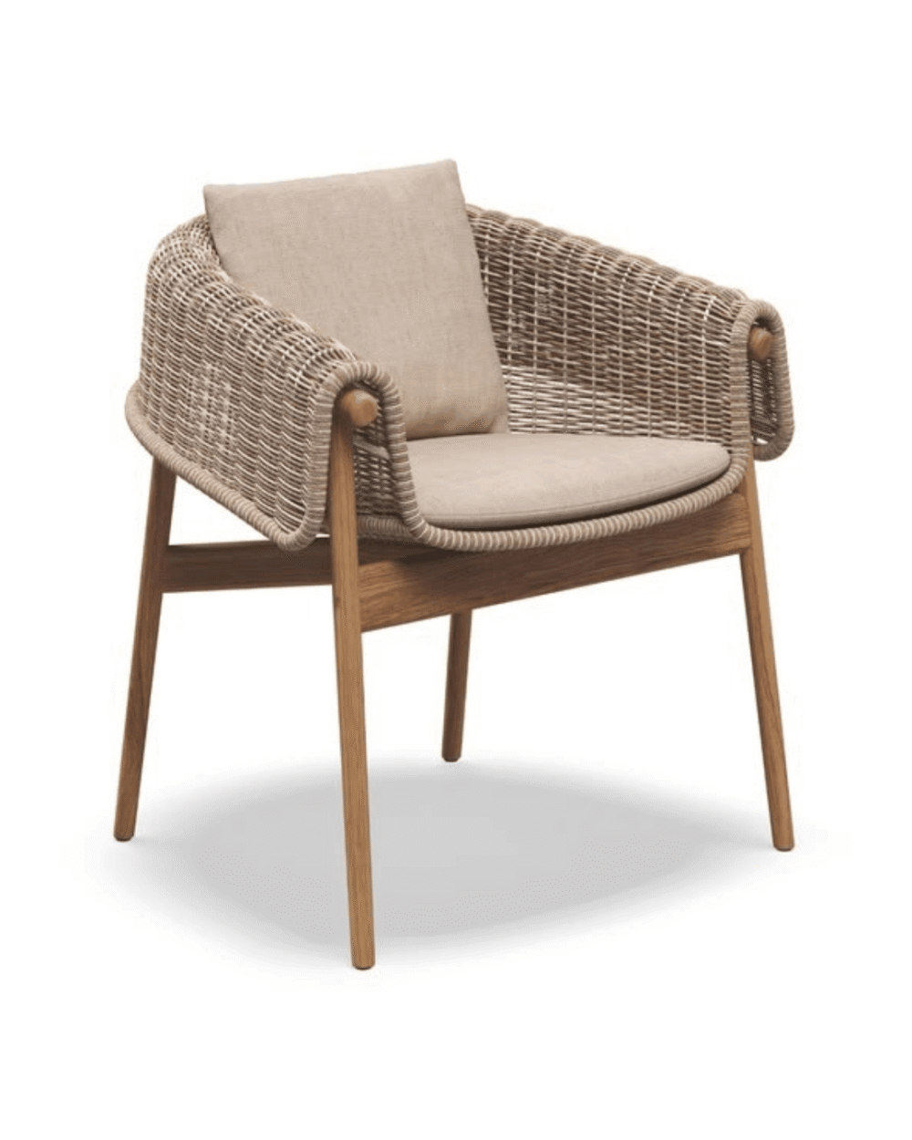 Balinese Teak Rattan Dining Chair
