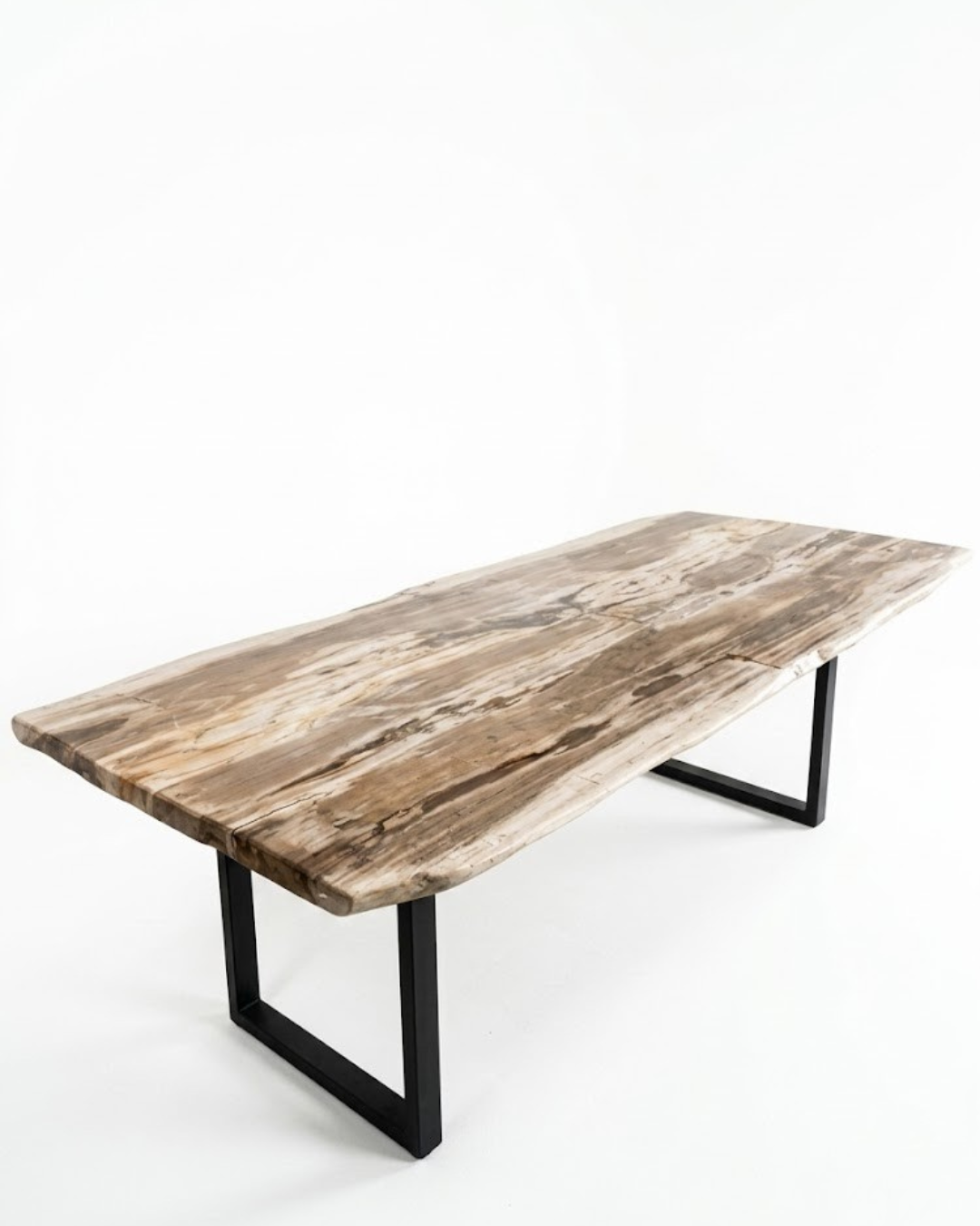Petrified Wood Dining Table Join 2 Pcs - TB005