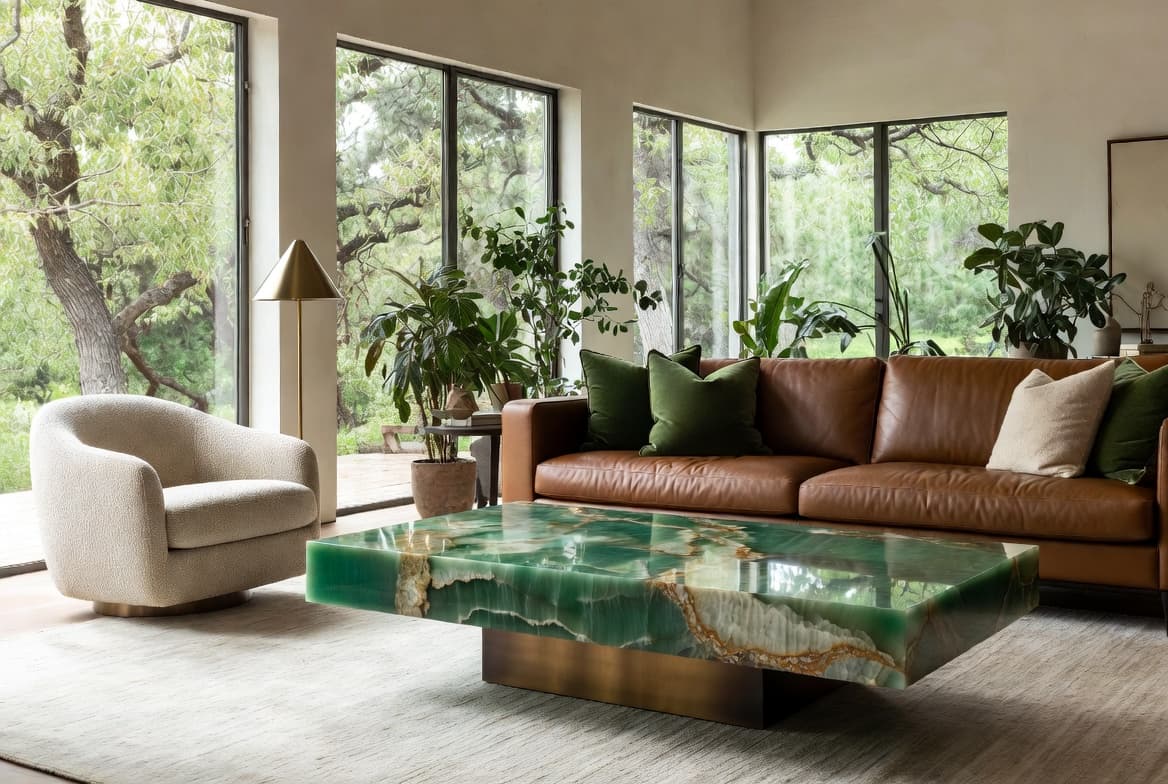 Custom Marble & Onyx Furniture