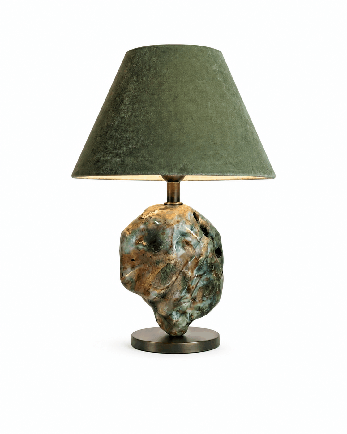 Green Jasper lamp