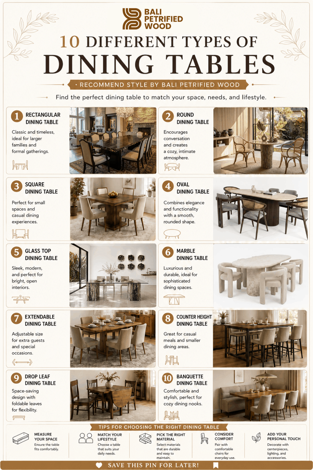 How to Choose the Perfect Dining Table Styles for Every Home