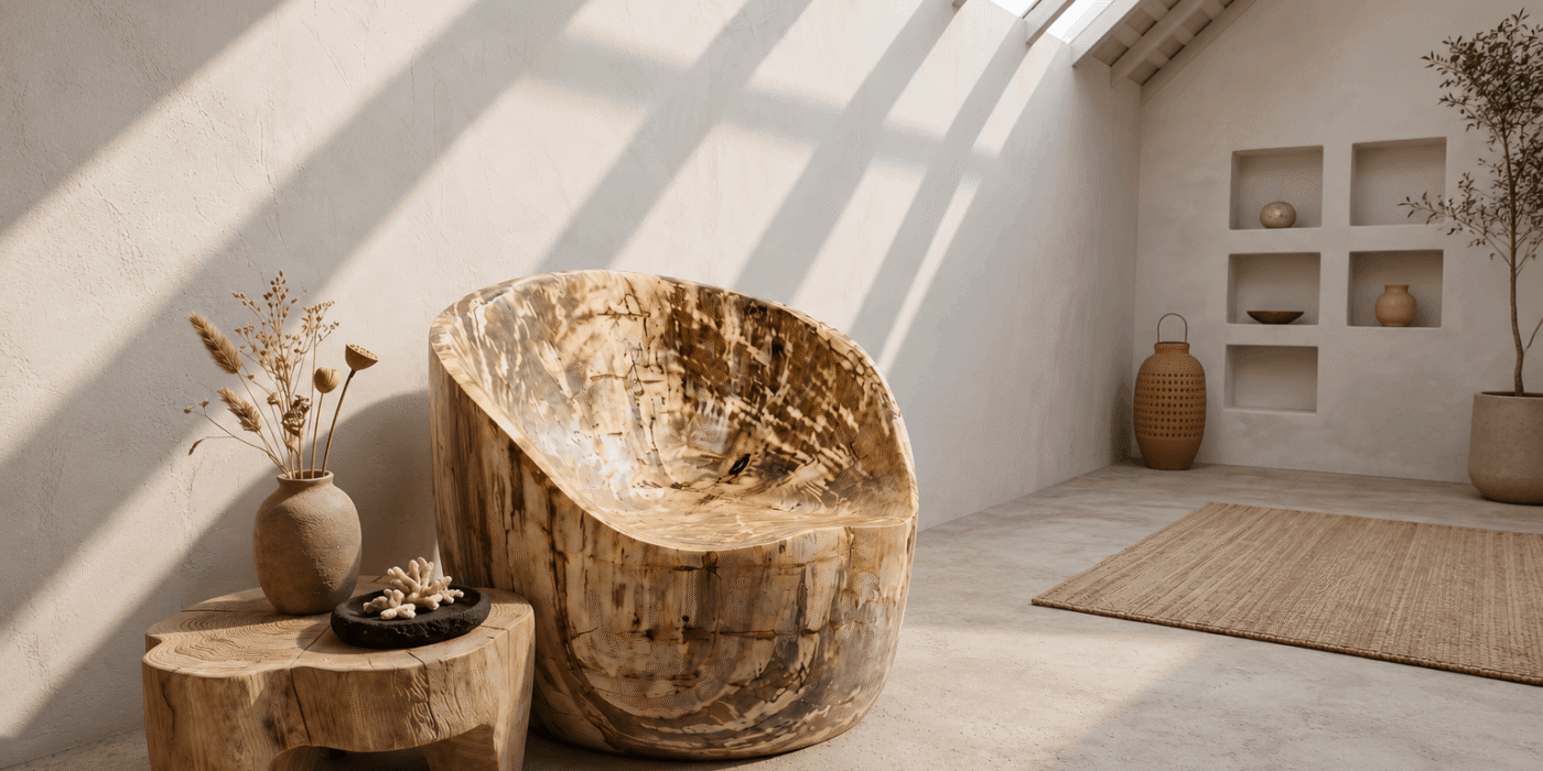 The Craftsmanship Behind Every Bali Petrified Wood Furniture Piece